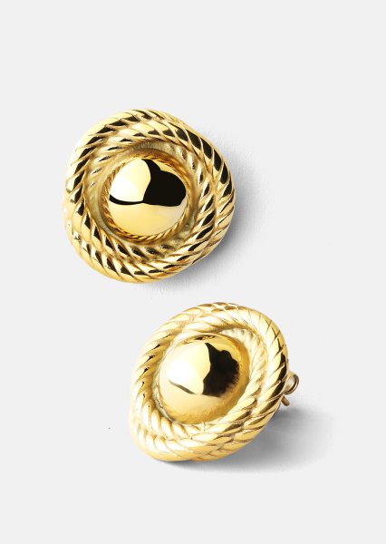 Ohrring Regal Twist - 18k Vergoldet