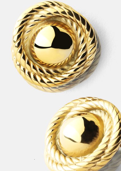 Ohrring Regal Twist - 18k Vergoldet