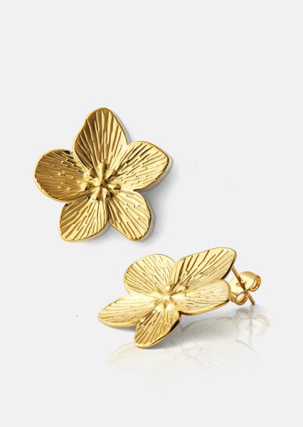 Ohrring Blossom - 18k Vergoldet