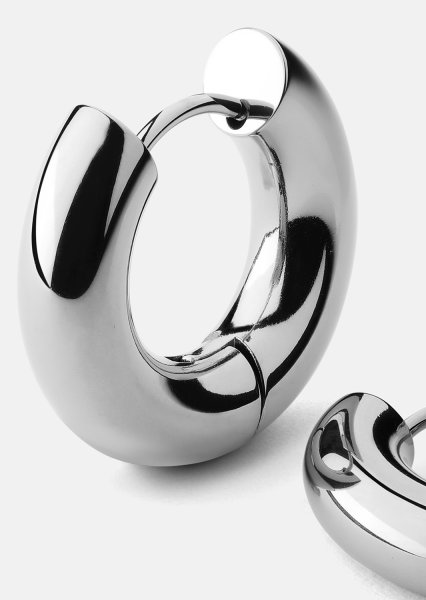 Ohrringe Bold Glow – Versilbert