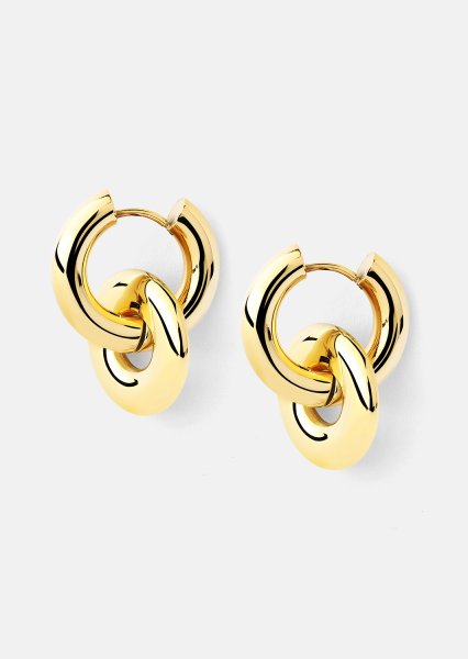 Ohrringe Chunky Link – 18k Vergoldet