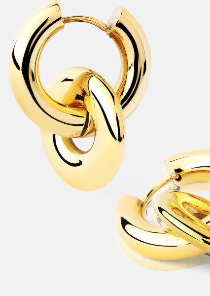Ohrringe Chunky Link – 18k Vergoldet