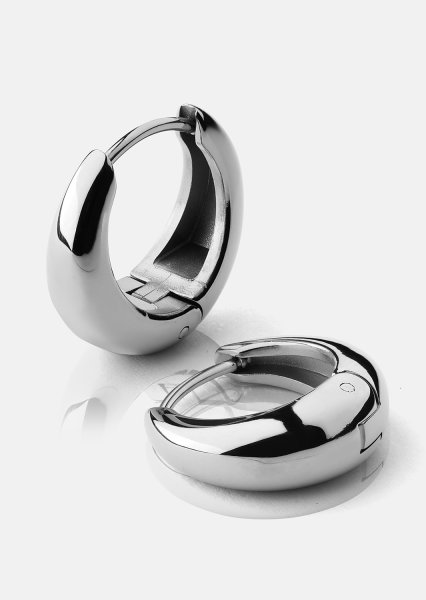 Ohrringe Bold mini – Versilbert