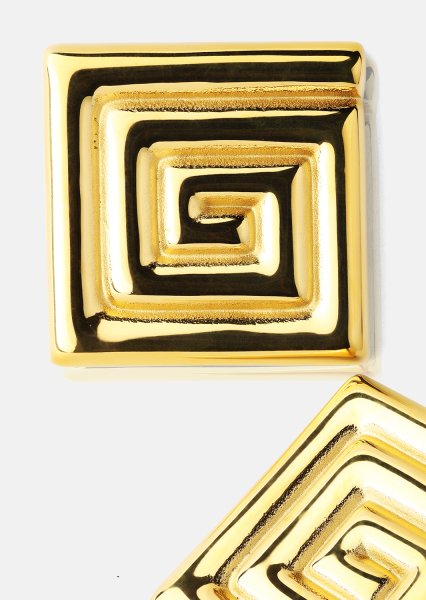 Ohrring Geometric Glow - 18k Vergoldet