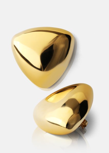 Ohrringe Bold Curve – 18k Vergoldet