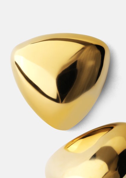 Ohrringe Bold Curve – 18k Vergoldet