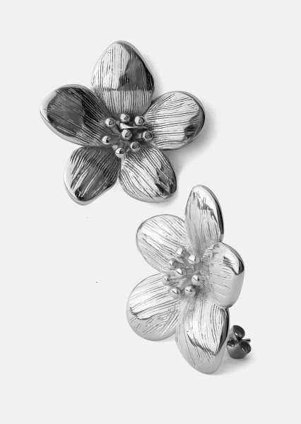 Ohrringe Flora Shine – Versilbert