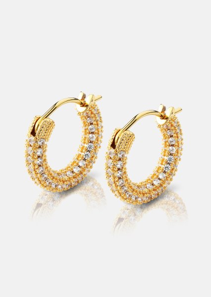 Elegans Ohrring - 18k Vergoldet