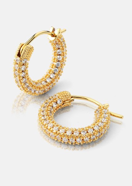 Elegans Ohrring - 18k Vergoldet