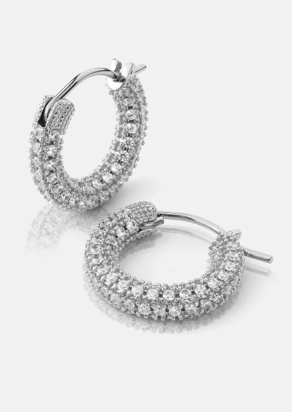 Elegans Ohrring - Versilbert