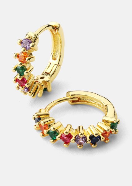 Ohrring Multicolor Shine- 18k Vergoldet