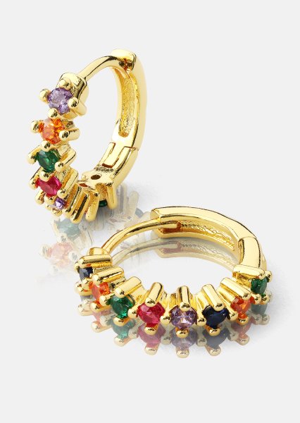 Ohrring Multicolor Shine- 18k Vergoldet