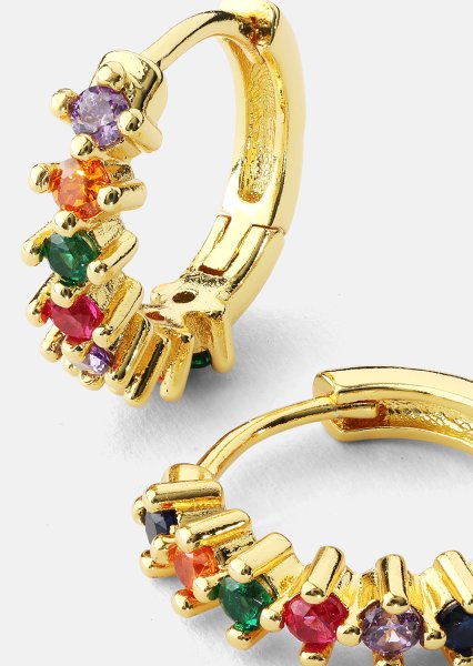 Ohrring Multicolor Shine- 18k Vergoldet