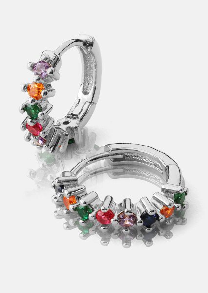 Ohrring Multicolor Shine- Versilbert