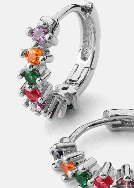 Ohrring Multicolor Shine- Versilbert