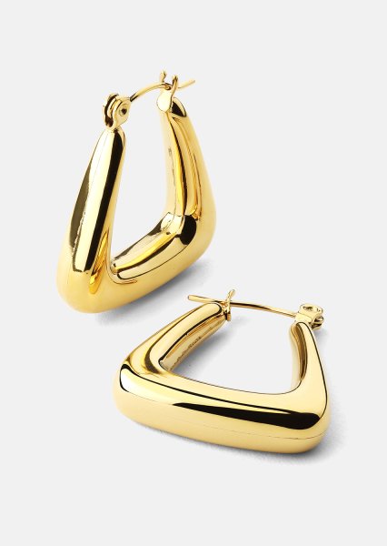 Ohrring TriBold - 18k Gold Plated