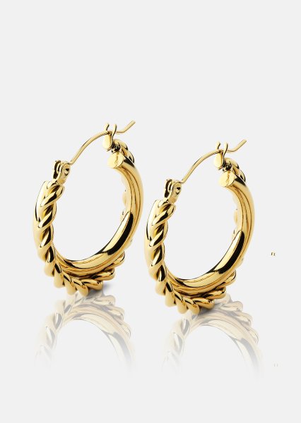 Ohrringe Twist Elegance – 18k Vergoldet