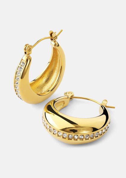 Ohrringe Gleaming Curve – 18k Vergoldet