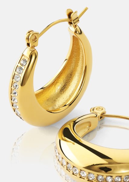 Ohrringe Gleaming Curve – 18k Vergoldet
