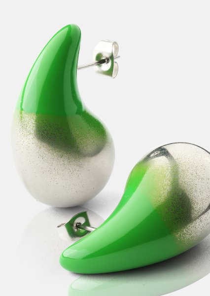 Ohrringe Verdé Glow – Versilbert
