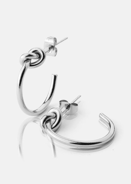 Loop Ohrringe – Versilbert