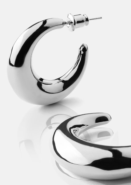 Loop Ohrringe – Versilbert
