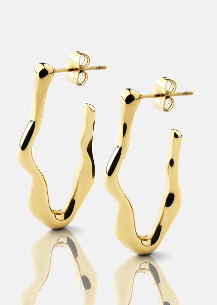 Flow Ohrringe – 18k Vergoldet