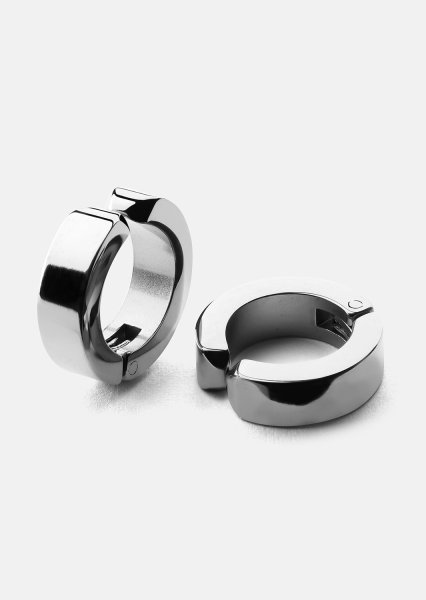 Ohrring Petite Hoop - Versilbert