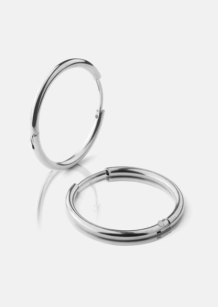 Ohrring Classic Medium - Silver Plated