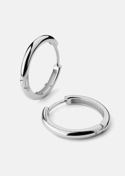 Ohrring Shine Hoops - Versilbert