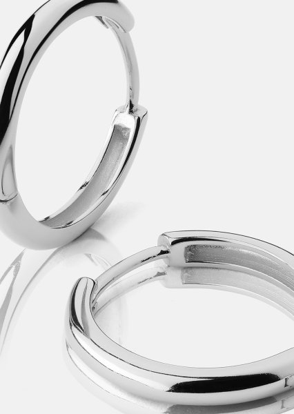 Ohrring Shine Hoops - Versilbert