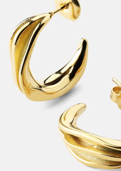 Ohrringe Gleaming Flow - 18k Vergoldet