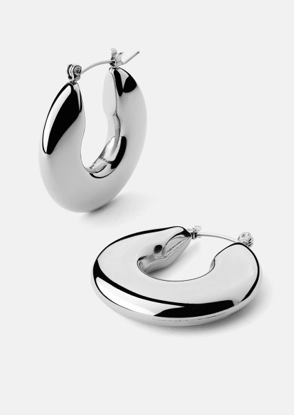 Ohrring Luna Bold Hoops - Versilbert