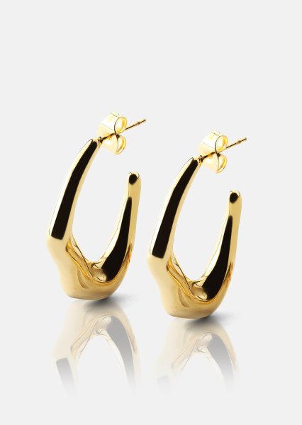 Ohrring Bold Drops - 18k Vergoldet