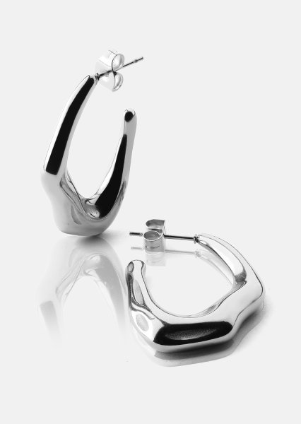 Ohrring Bold Drops - Versilbert