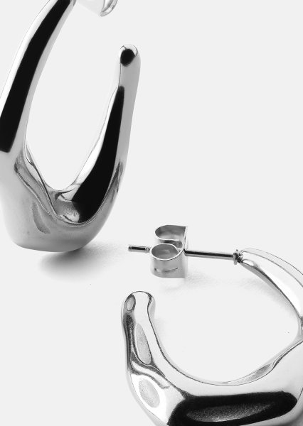 Ohrring Bold Drops - Versilbert
