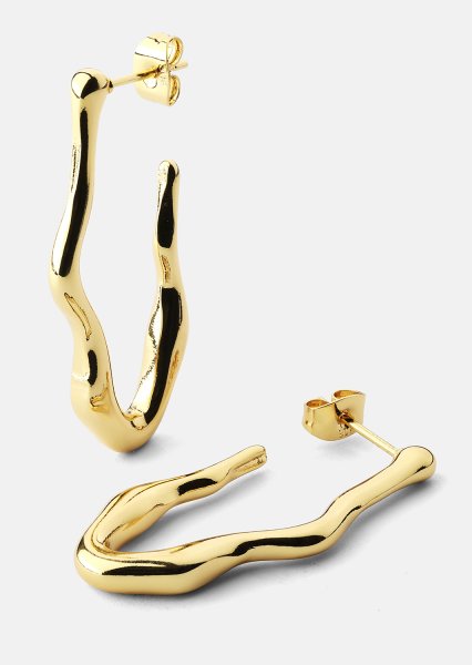 Ohrring Waves - 18k Gold Plated