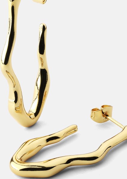 Ohrring Waves - 18k Gold Plated