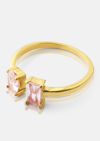 Ring Rosé Duo - 18k Vergoldet
