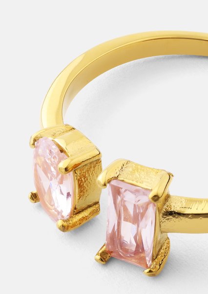 Ring Rosé Duo - 18k Vergoldet