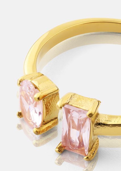 Ring Rosé Duo - 18k Vergoldet