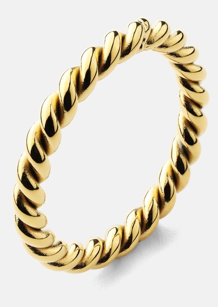 Ring Golden Twist- 18k vergoldet