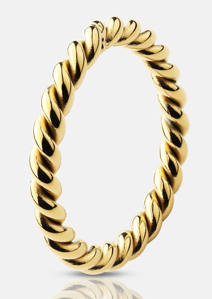 Ring Golden Twist- 18k vergoldet