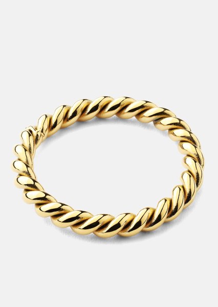 Ring Golden Twist- 18k vergoldet