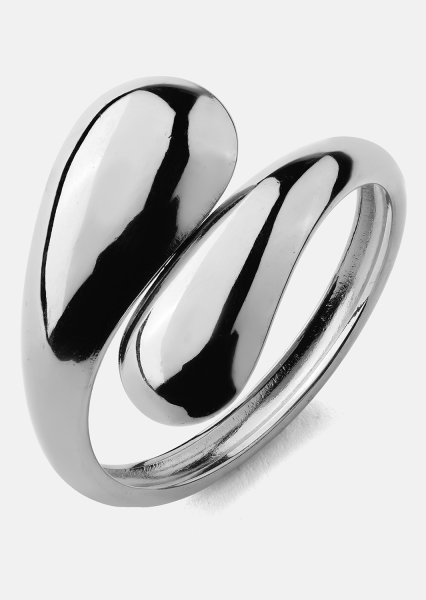 Ring Bold Drops - Versilbert