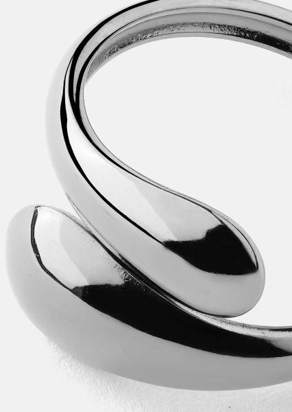 Ring Bold Drops - Versilbert