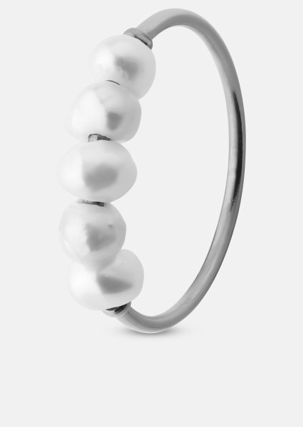 Ring Perla - Versilbert