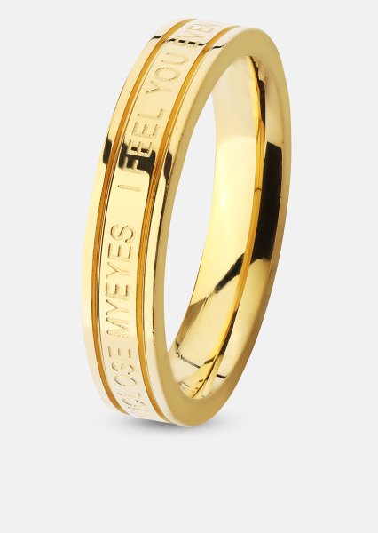 Ring Plain Link - 18k Vergoldet