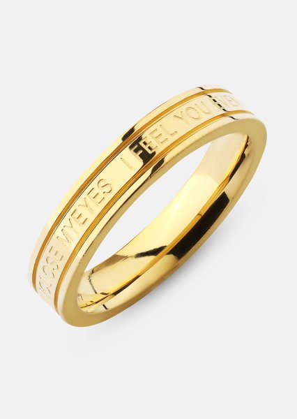 Ring Plain Link - 18k Vergoldet