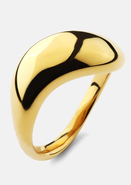 Ring Soft Curve - 18k Vergoldet